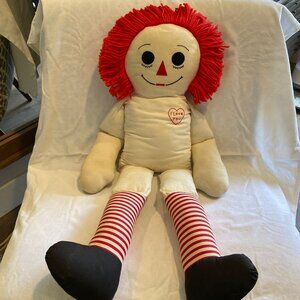 Vintage Large Raggedy Ann Doll 35” -‎ No Clothing - Classic Collectible